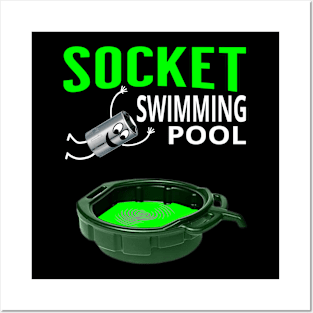 Socket Swimming Pool Tuner Mechanic Car Lover Enthusiast Funny Gift Idea Posters and Art